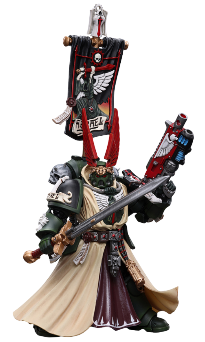 HiPlay JoyToy 40K Collectible Figure: Dark Angels Supreme Grand Master Azrael 1:18 Scale Action Figures JT7899 (Azrael)