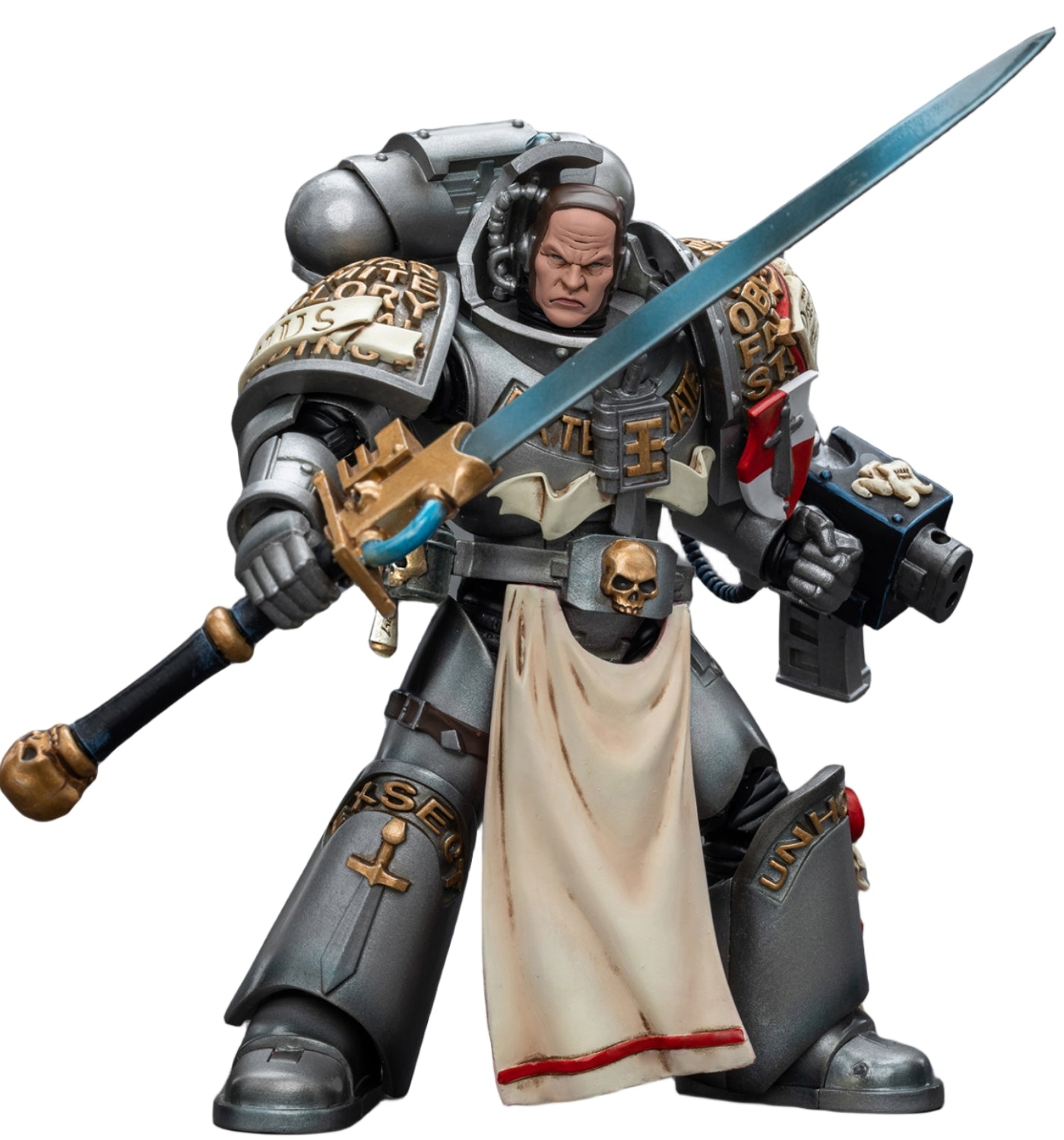 HiPlay JoyToy Warhammer 40K Collectible Figure: Grey Knights Strike Squad Justicar 1:18 Scale Action Figures JT8995