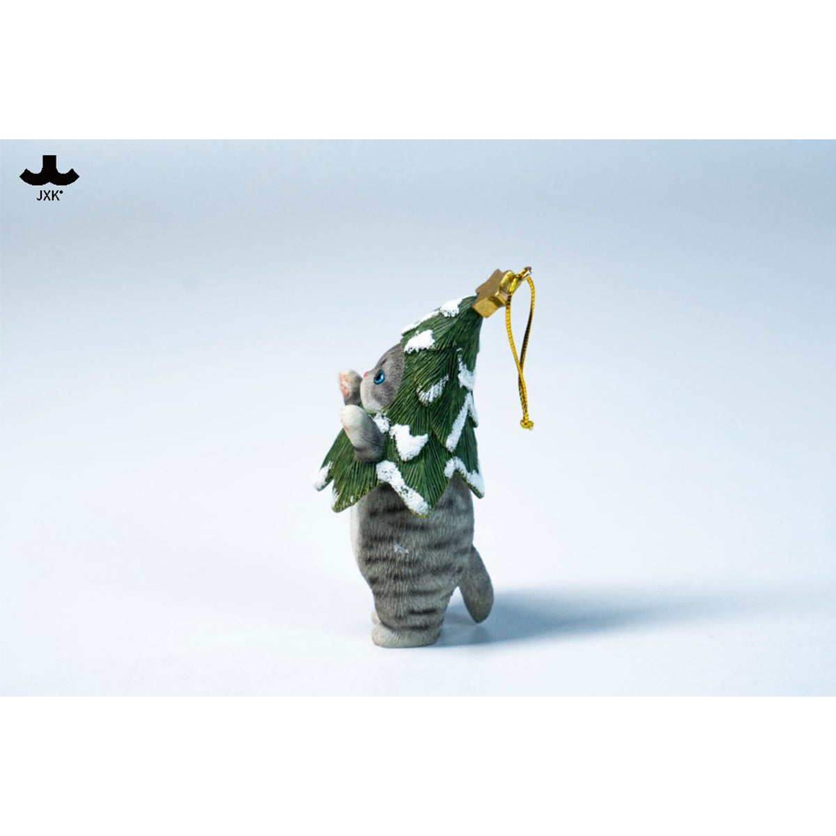 JXK Christmas Cat Tree Static Expertly Hand-Painted Lifelike Animal Figurine