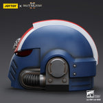 JOYTOY Warhammer 40,000, Ultramarines Lieutenant Titus' MKX Helmet & Display Stand, 1/1 Scale Collectibles