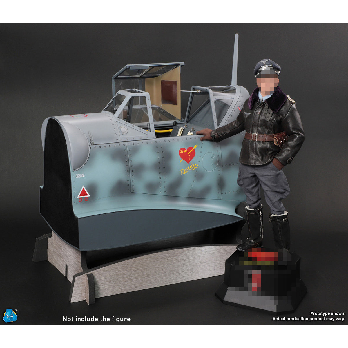 DID D80190 WWII Luftwaffe Ace Pilot Erich Hartmann with Fighter Cockpit Scene 1/6 Scale Action Figure