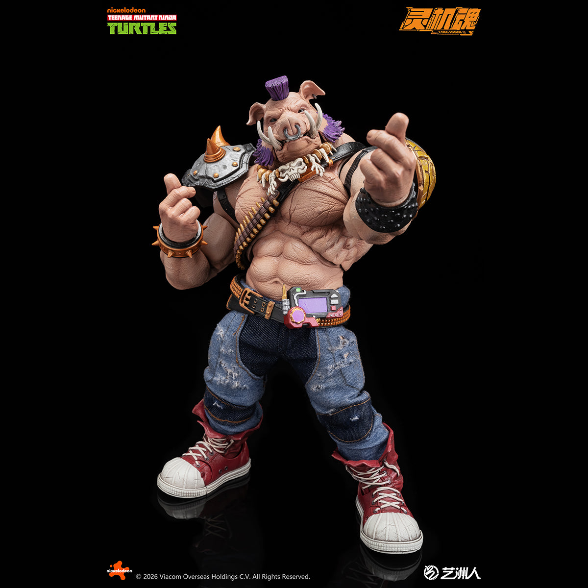 LINGJIHUN TMNT-Bebop & TMNT-Rocksteady 1/10 Scale Action Figure