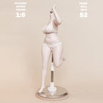 PDTOYS Seamless Platinum Silicone Plus Size Female Body S2 Integrated Hands & Feet Pale Skin with Body Makeup Articulated Fingers