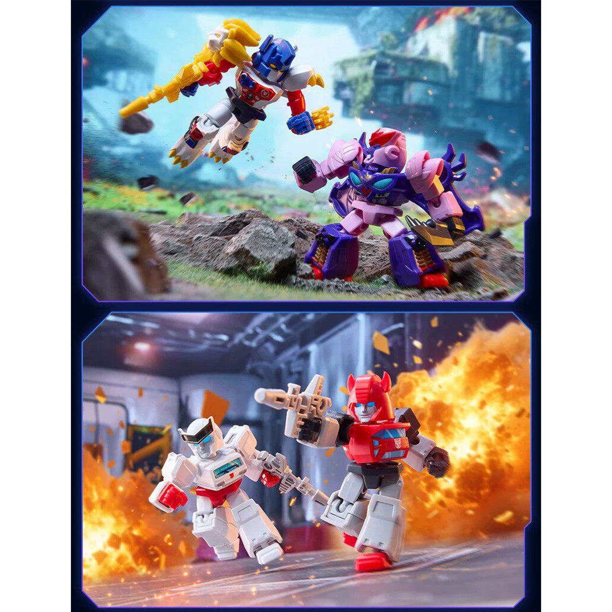 BLOKEES Transformers Defender Version Vol. 7 Power of the Beast 71407 Model Kits Blind Box