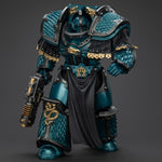 Figuras de acción JOYTOY Warhammer La Herejía de Horus: Legión Alfa, Terminator Lernaean con Cargador Volkite