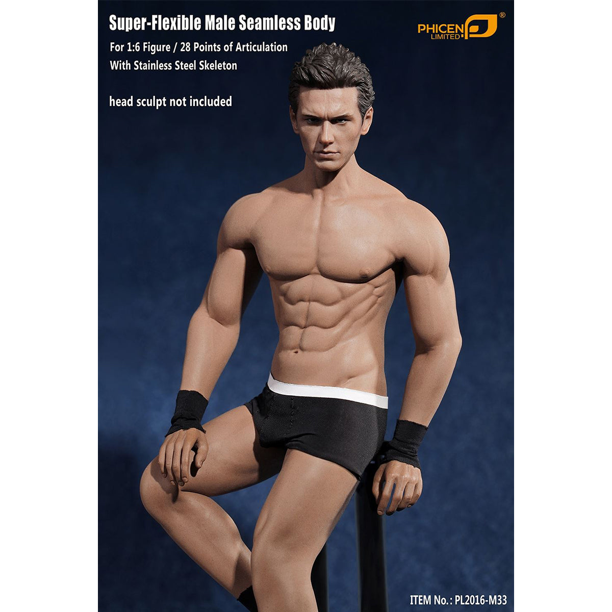 TBLeague, Seamless Male Muscular Body Suntan-Skin, Action Figures Body
