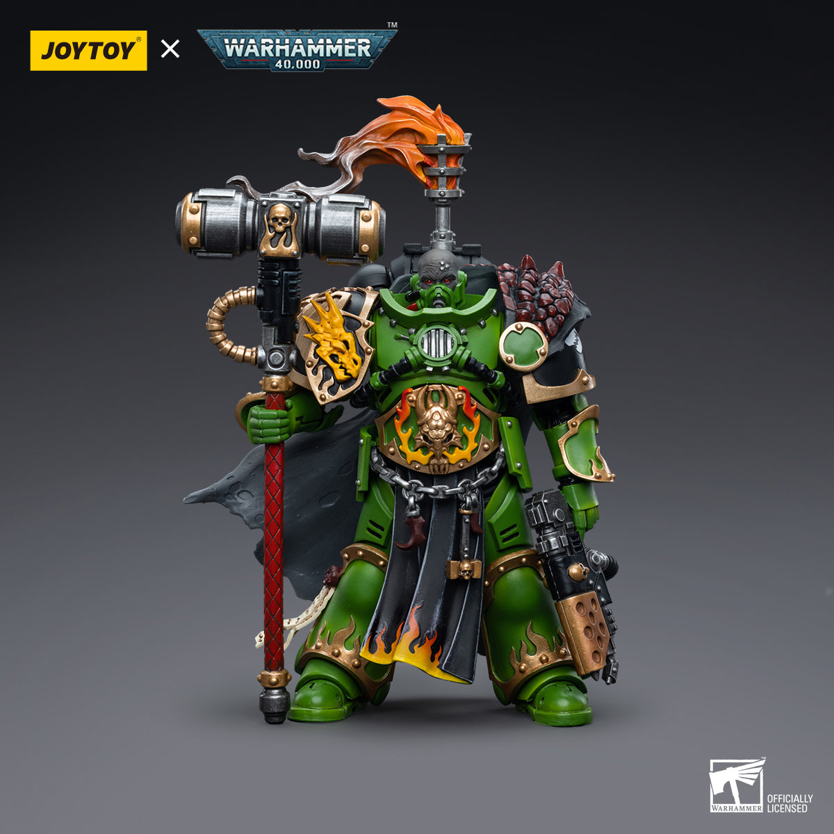 JOYTOY Salamanders Eradicators Sergeant Bragar/Brother T'Kren/Captain Adrax Agatone 1/18 Scale Action Figure