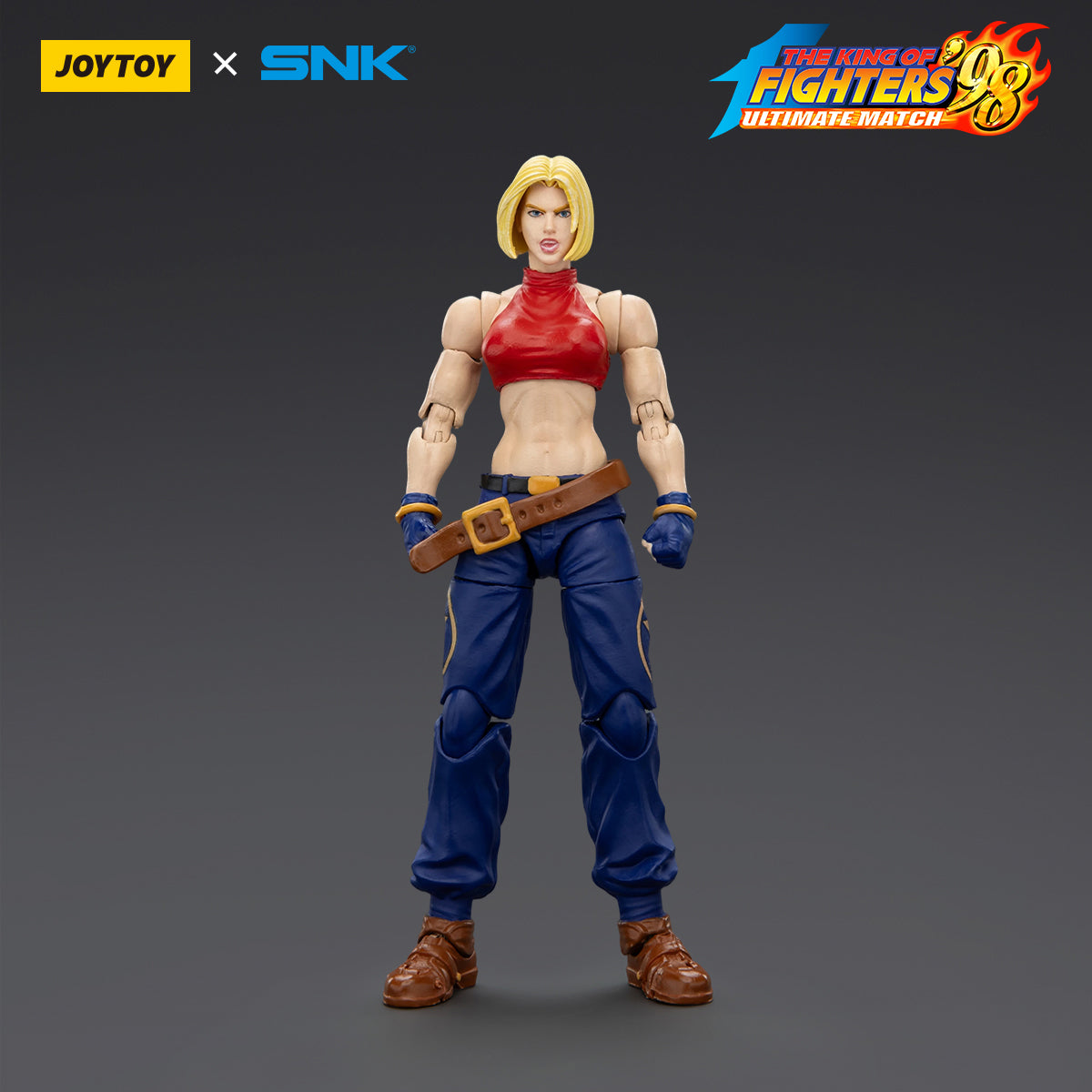 JOYTOY KOF'98UM '97 Special Team Blue Mary & Billy Kane & Ryuji Yamazaki 1/18 Scale Action Figure