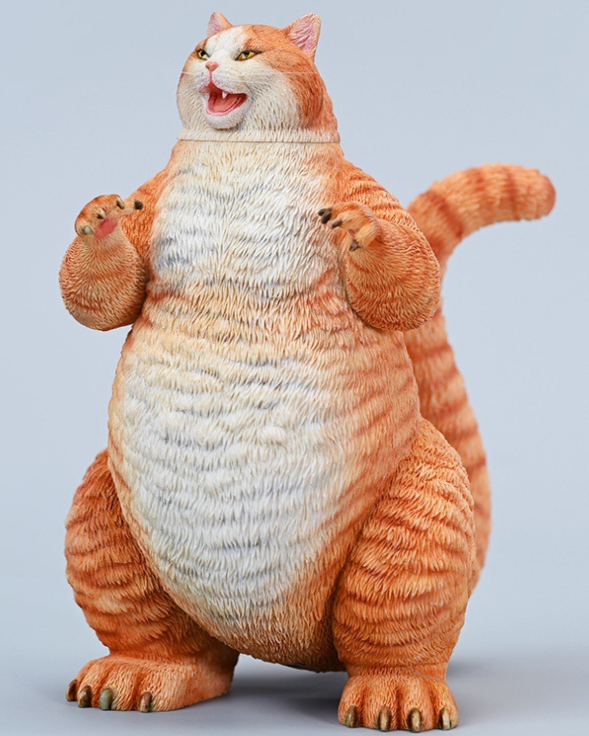 JXK JXK226A Orange Meowzilla Expertly Hand-Painted, Lifelike Animal Figurine