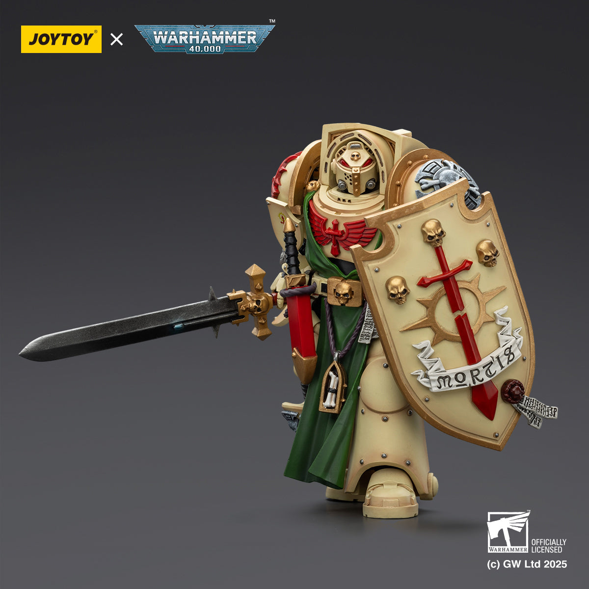 (Only Shipped to the US) JOYTOY Dark Angels Deathwing Knight 3 With Power Sword and Storm Shield JT02502 1/18 Scale Action Figure