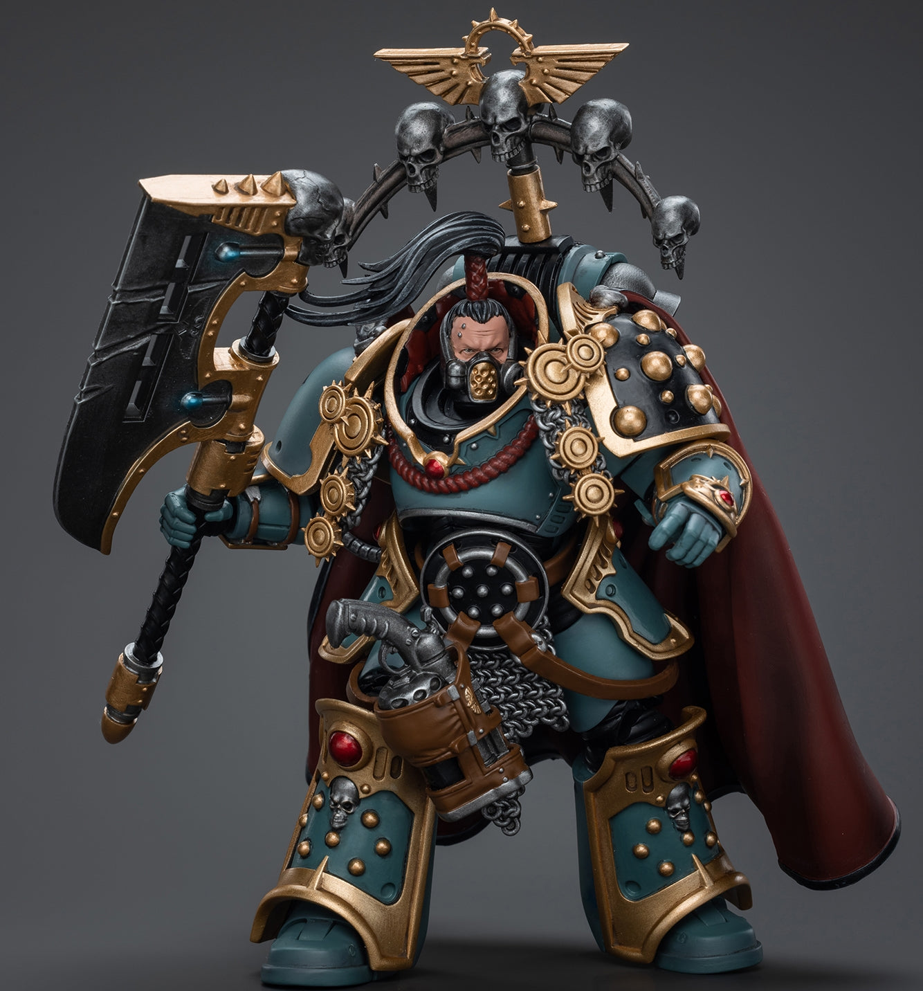 HiPlay JoyToy Warhammer The Horus Heresy Collectible Figure: Sons of Horus Legion Praetor with Power Axe 1:18 Scale Action Figures JT9503