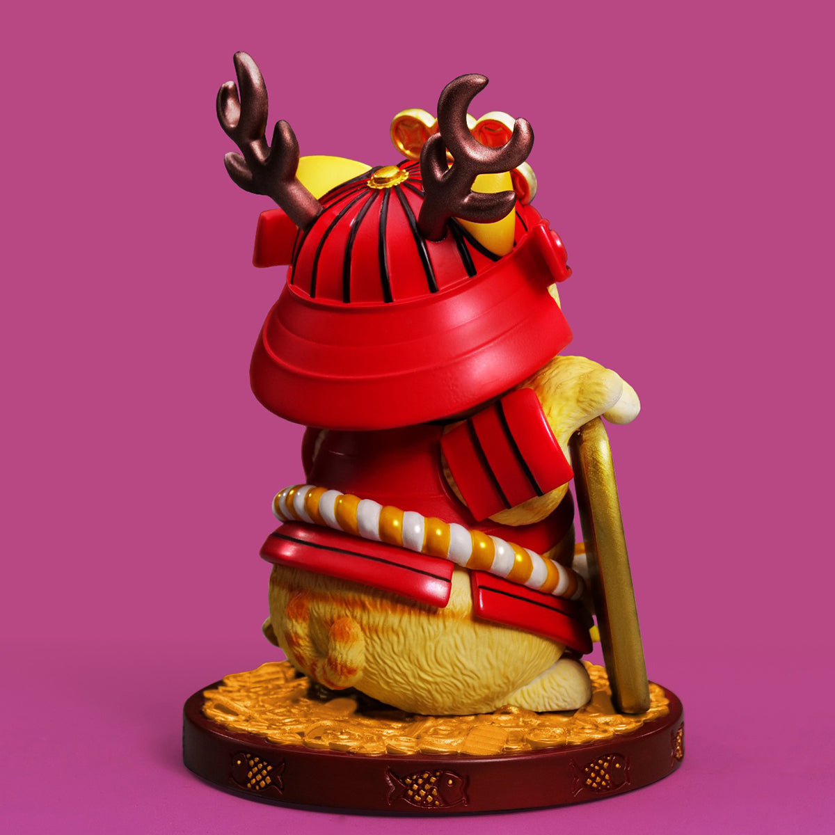 ZFS studio Plutus Cat Mini Edition Red Color Animal Figurine
