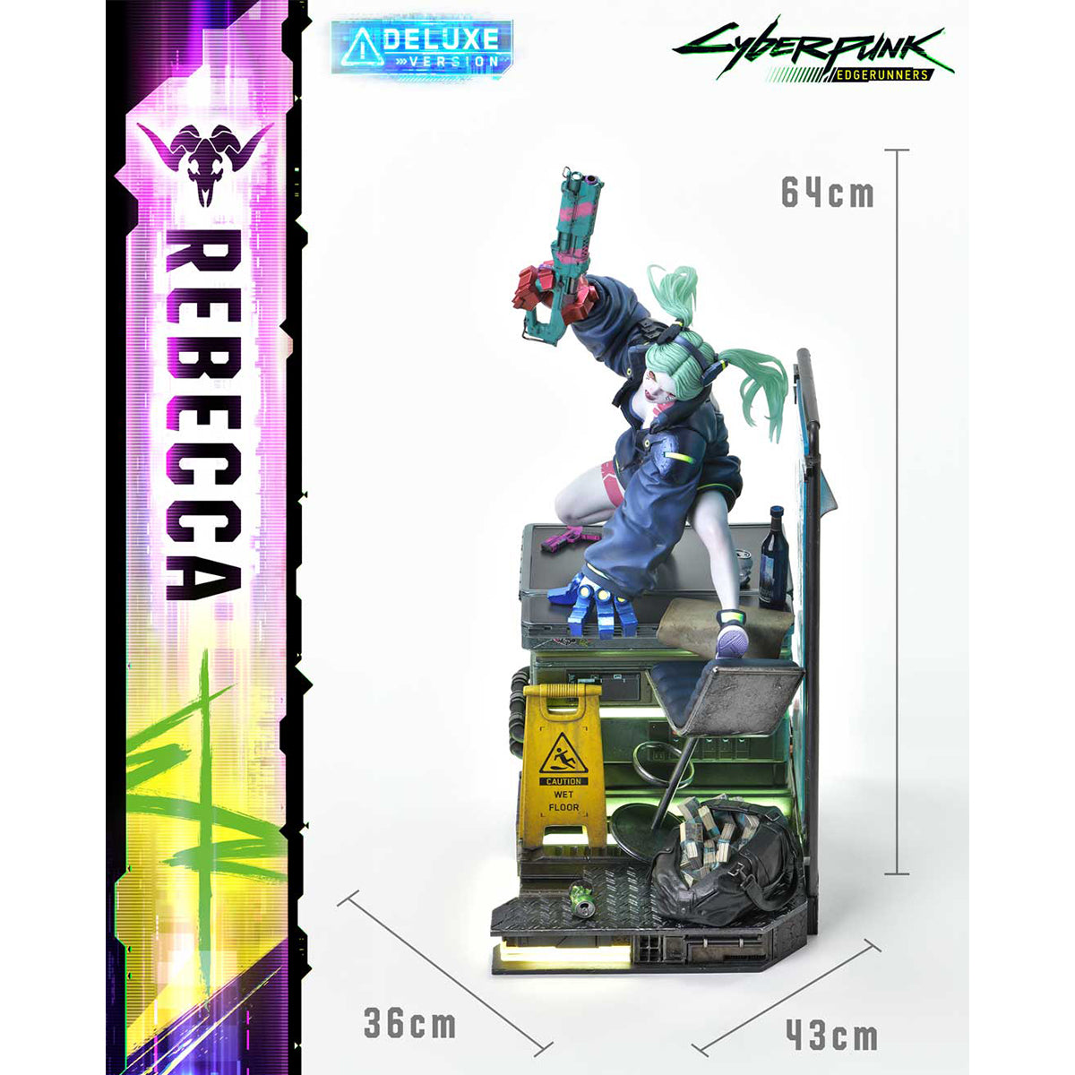 Prime 1 Statue, Cyberpunk Edgerunners Rebecca, 1/4 Art Anime Statue