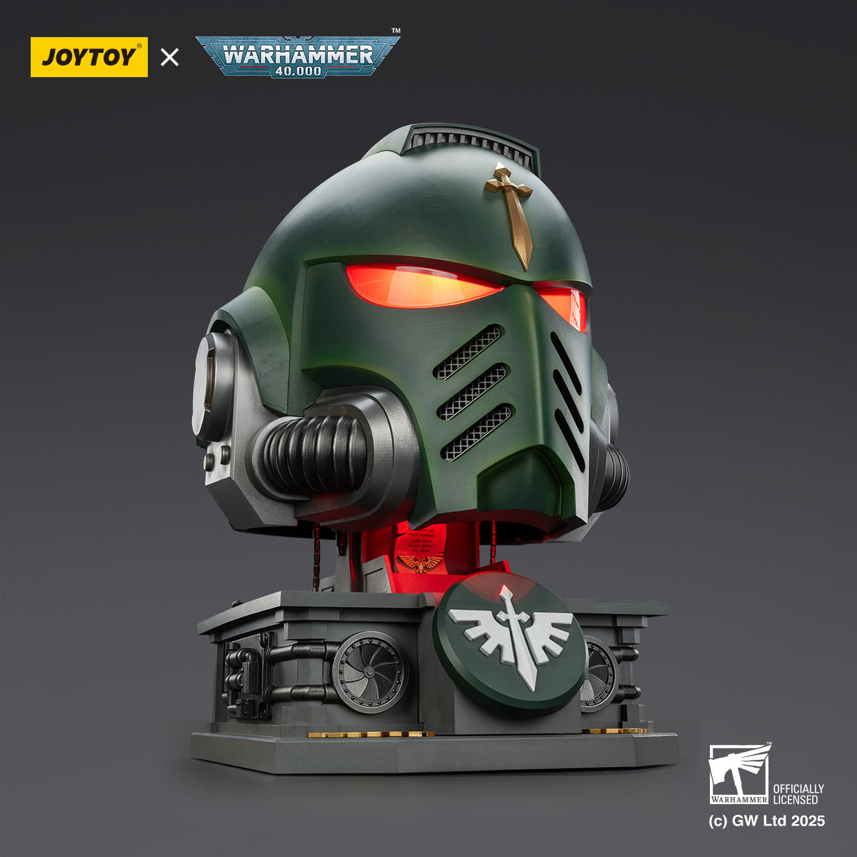 JOYTOY Dark Angels MkX Helmet & Display Stand JT02762 1/1 Scale WARHAMMER 40,000