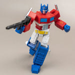 Kits de modelos preensamblados fáciles de Transformers Optimus de la serie Mini Scale AMK de Yolopark