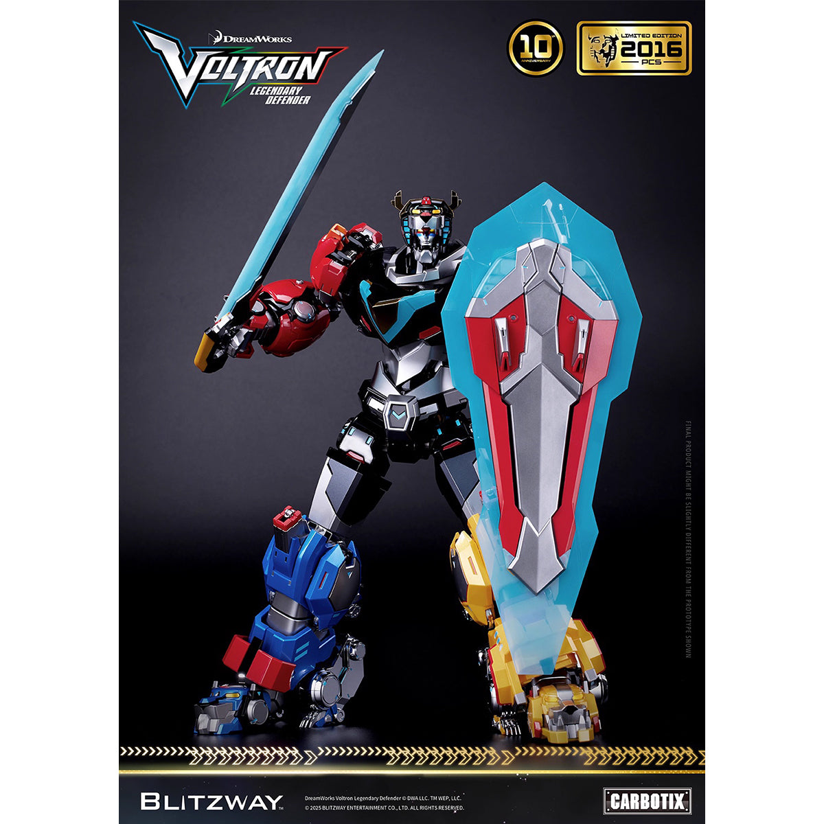 Blitzway Voltron: Legendary Defender Standard Edition BW-CA-11302 Action Figure