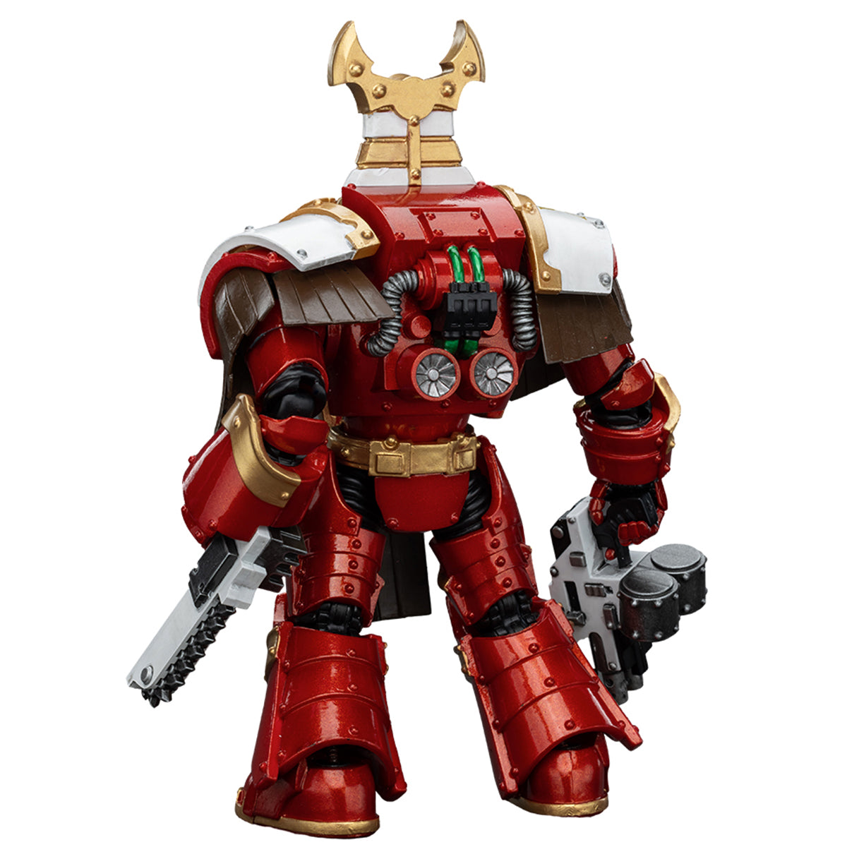 JOYTOY Warhammer La Herejía de Horus, Figura de acción Sekhmet Terminator Cabal: Sekhmet con bólter combinado y puño sierra