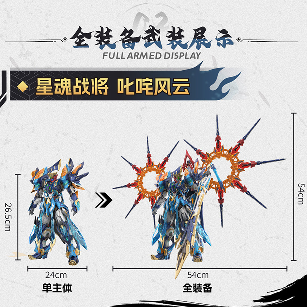 MOTOR NUCLEAR MNP-XH14 Mo Li Qing the Cyne of the 4 Generals Assembly Model Kits