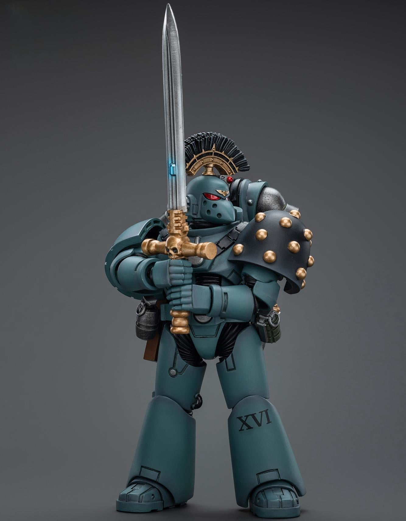 HiPlay JoyToy Warhammer The Horus Heresy Collectible Figure: Sons of Horus MKVI Tactical Squad Sergeant with Power Sword 1:18 Scale Action Figures JT9466