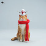 JXK Warm Cat in Winter Corner JXK349 Collectible Animal Figurine