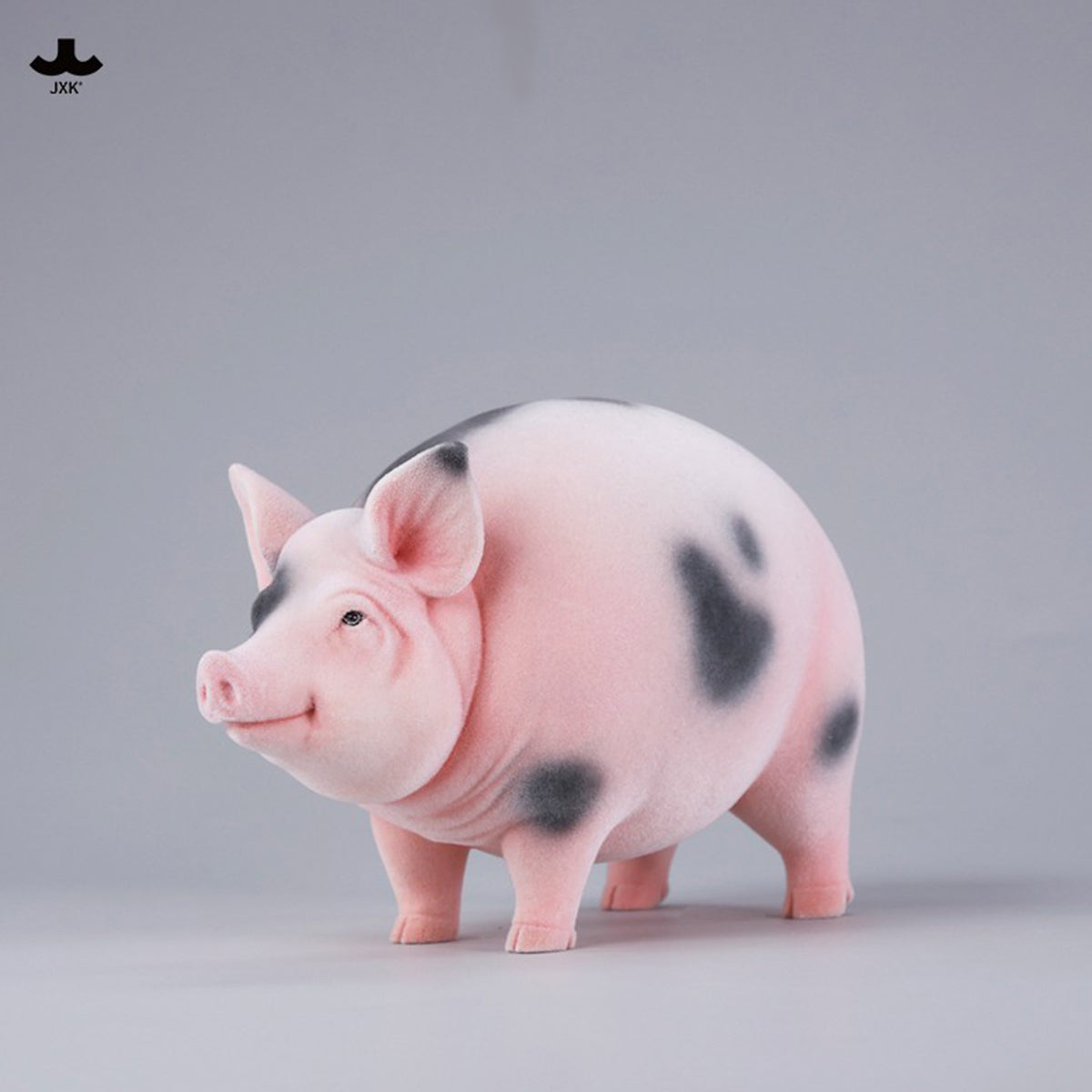 JXK Plump and Round Fat Pig (JXK343) Static Expertly Hand-Painted Lifelike Animal Figurine