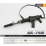 ZYTOYS, AK74M Russian Assault Rifle, Doll Accessory for 12-inches Action Figurine