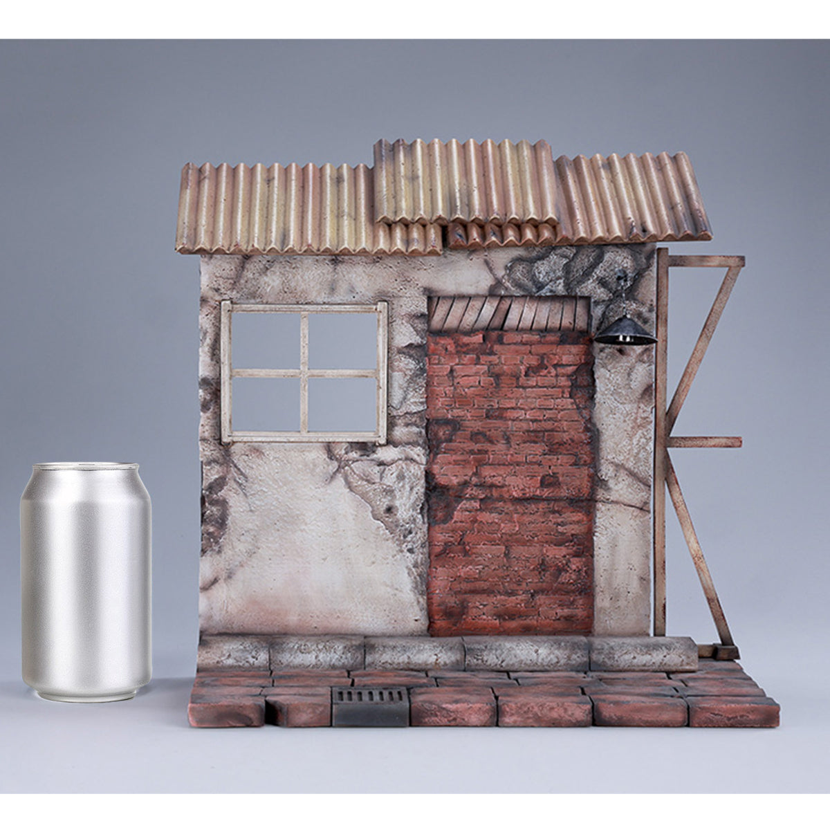 MMMTOYS, 1/6 Wasteland Industrial Storage Locker/1/12 Ruined Brick Streets, Scene Base for Figurine