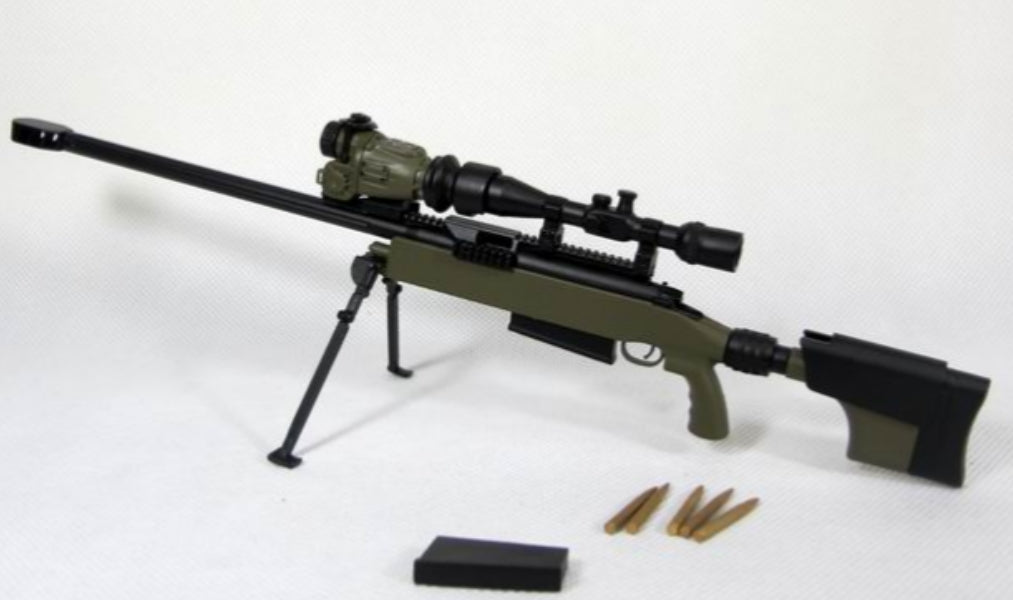 ZYTOYS TAC-50 MK15 Sniper Rifle Weapon Model (Army Green) for 12 Inch 1/6 Scale Action Figures