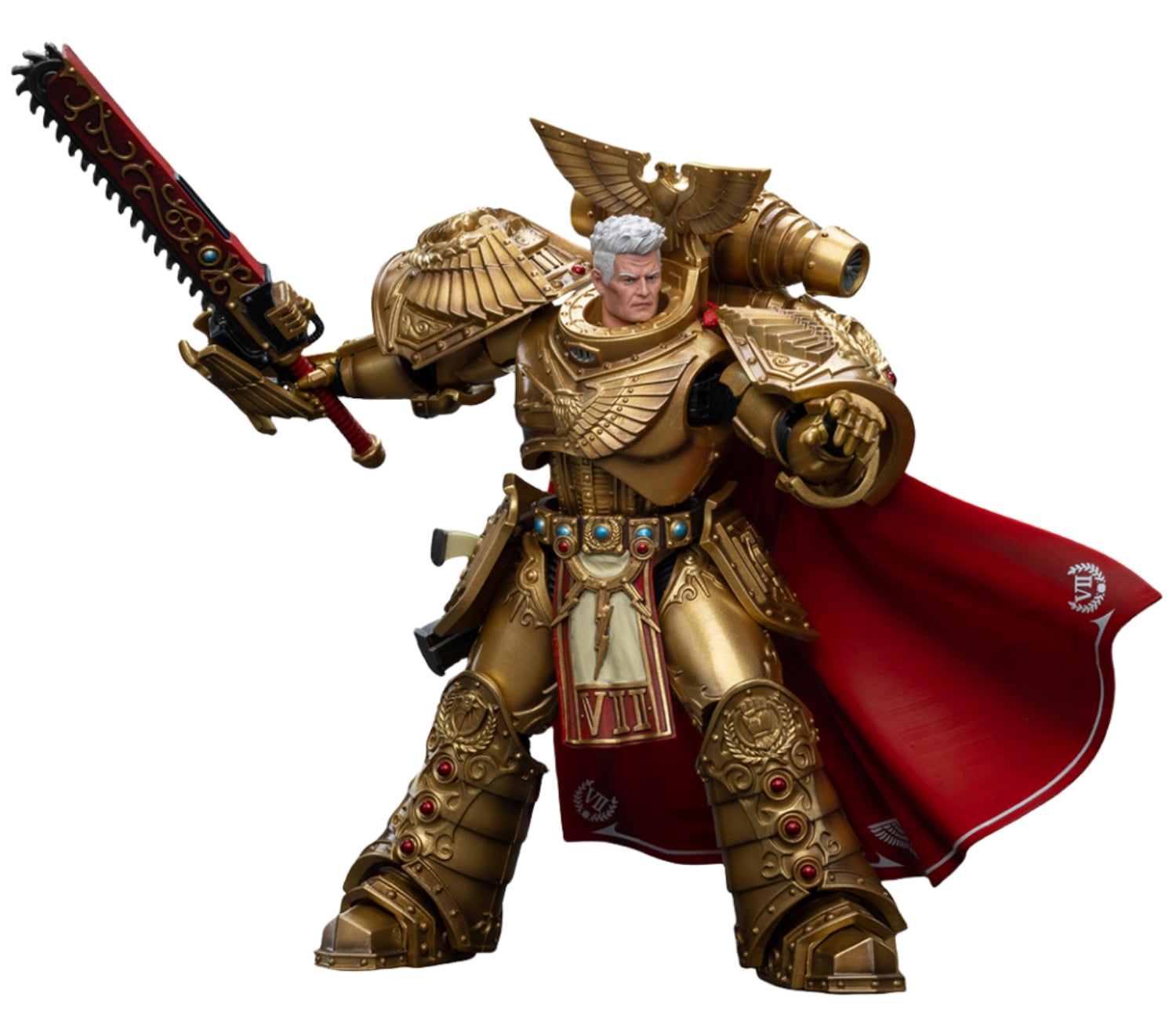 HiPlay JoyToy Warhammer The Horus Heresy Collectible Figure: Imperial Fists Rogal Thorn, Primarch of The Vllth Legion 1:18 Scale Action Figures JT8865