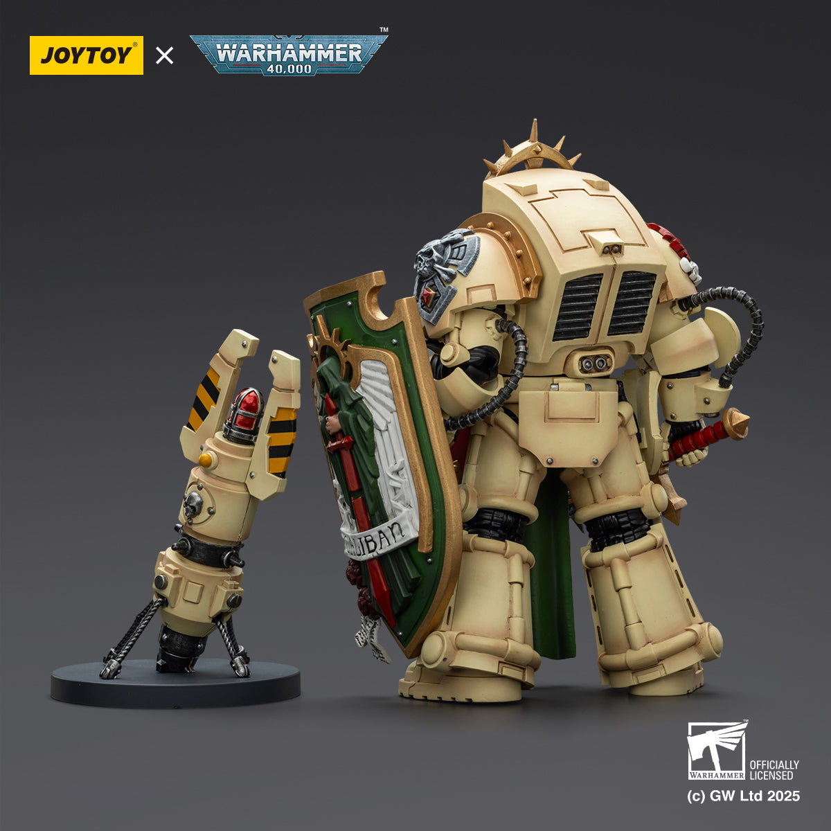 JOYTOY Dark Angels Deathwing Knight With Power Sword Storm & The Sanguinor with Encarmine Broadsword 1/18 Scale Action Figure