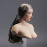 Escultura de cabeza femenina asiática con ojos móviles de YMTOYS - Lianxiang para figuras de acción