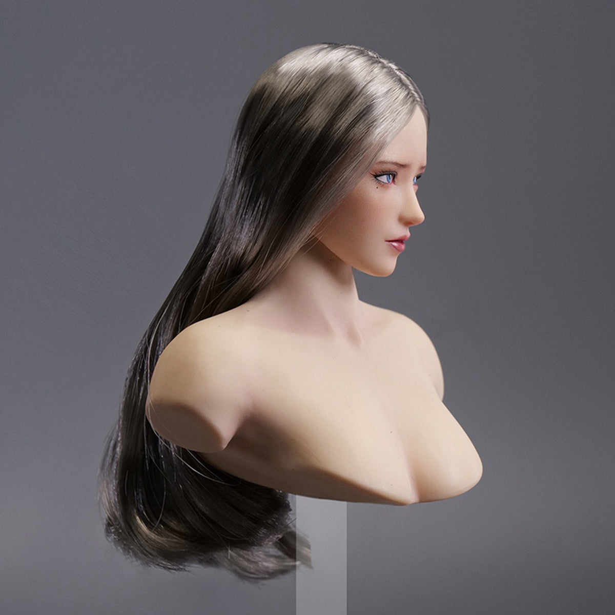 Escultura de cabeza femenina asiática con ojos móviles de YMTOYS - Lianxiang para figuras de acción