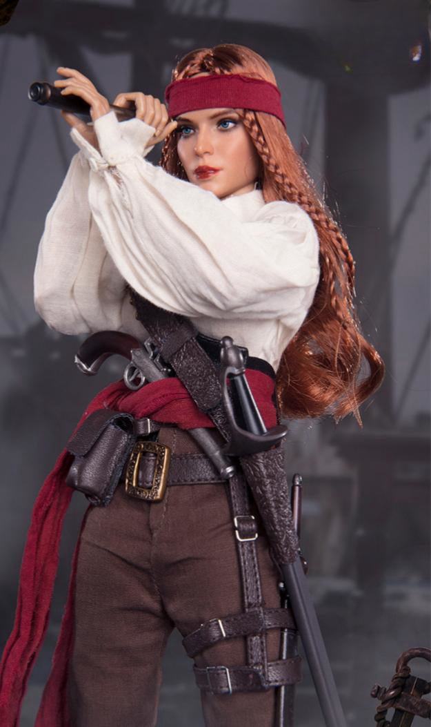 HiPlay BBK Collectible Figure: Pirate Female Captain, Sophia, Anime Style, 1:6 Scale Miniature Figure