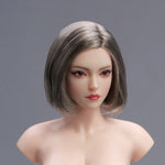 YMTOYS Action Figure Head Sculpt Accessory: Asian Female Head Sculpture - Xiao Zhao, Movable Eye, For 12-inch Miniature Figure
