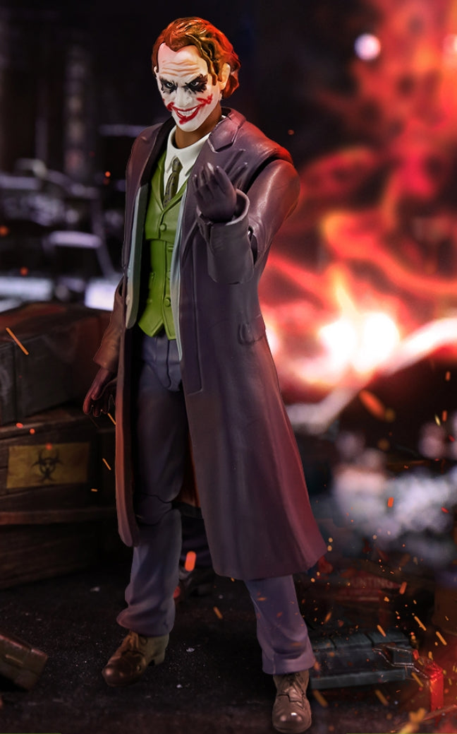 Conjunto completo de Fondjoy: Heath Ledger, Joker Edición Deluxe, figura de acción en miniatura a escala 1:9