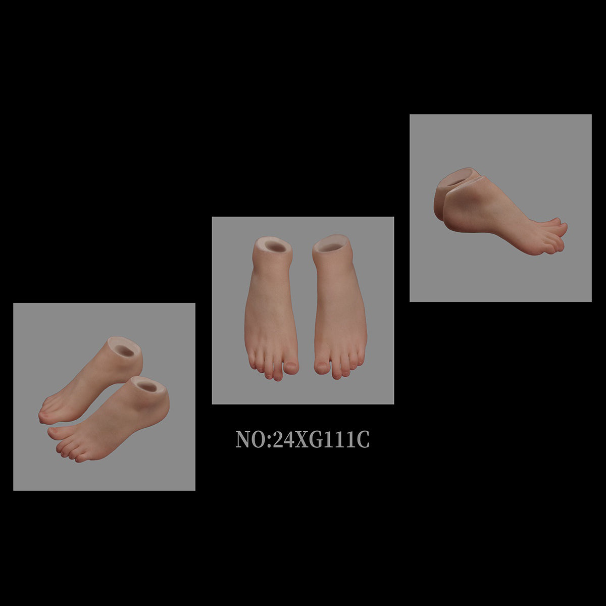 VSTOYS Female Foot Model Wheat Color for Action Figures