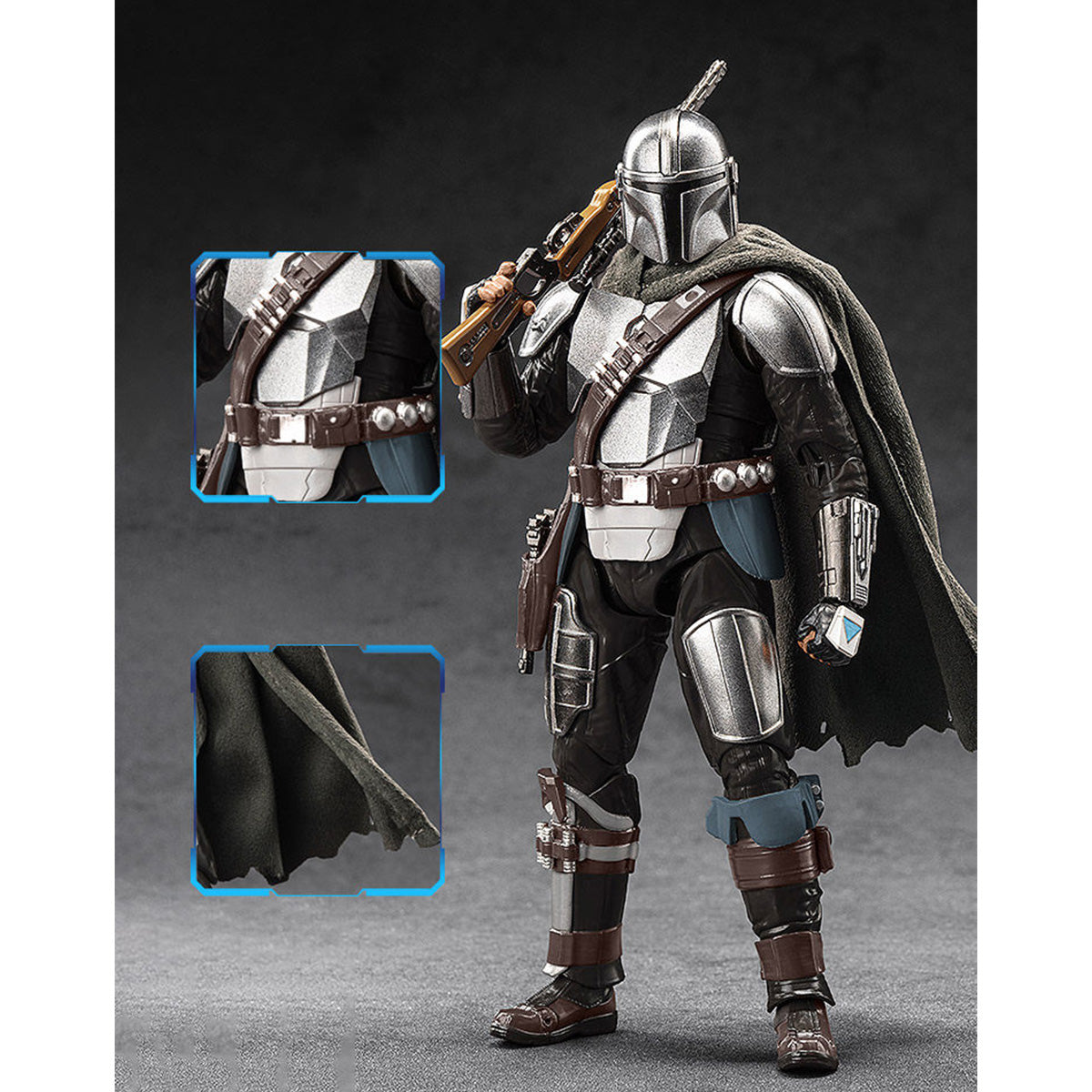 ZD Toys Star Wars 1966-09 The Mandalorian Din Djarin 1/10 Scale Action Figure Set