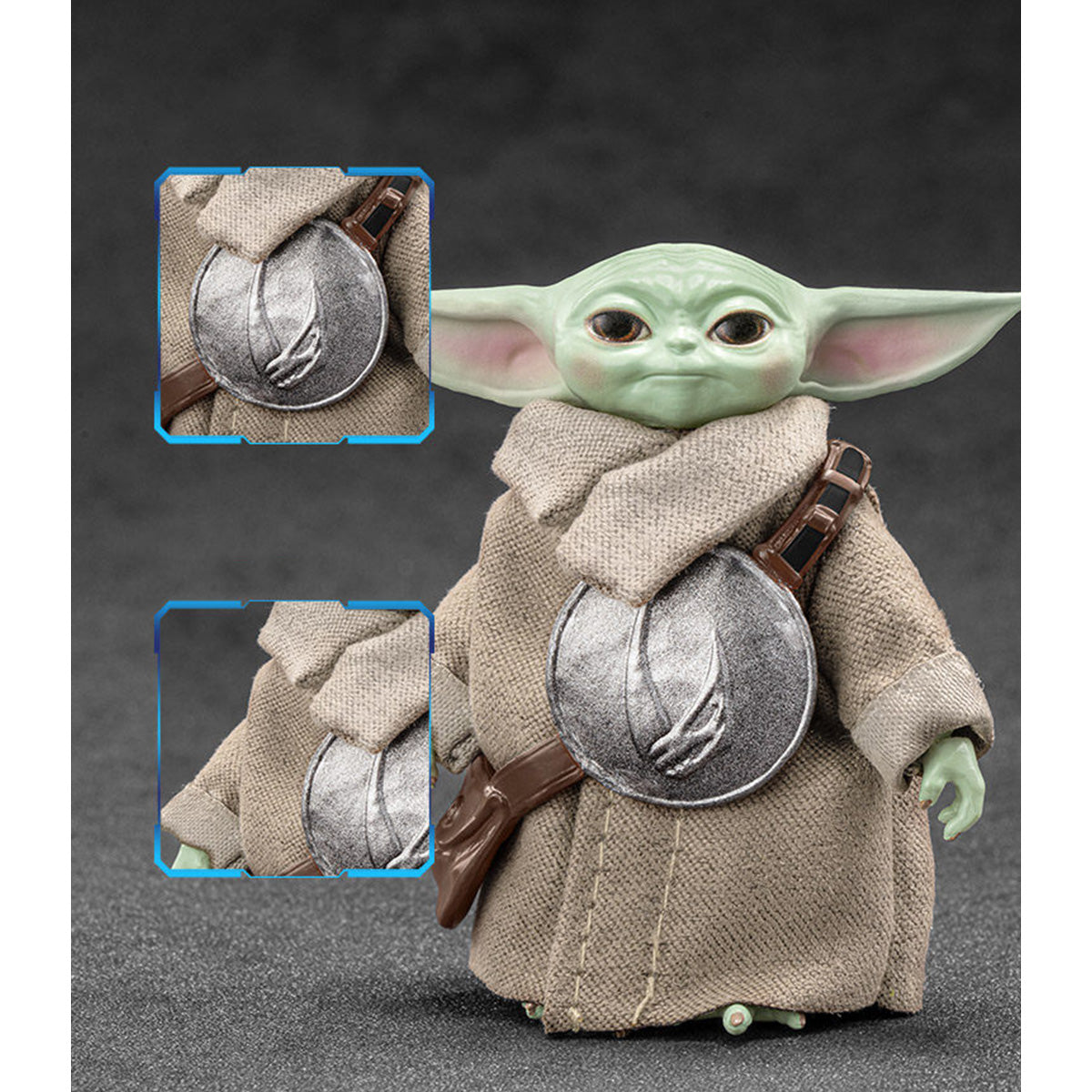 ZD Toys Star Wars 1966-10 Grogu The Child (Baby Yoda) 1/10 Scale Action Figure Set