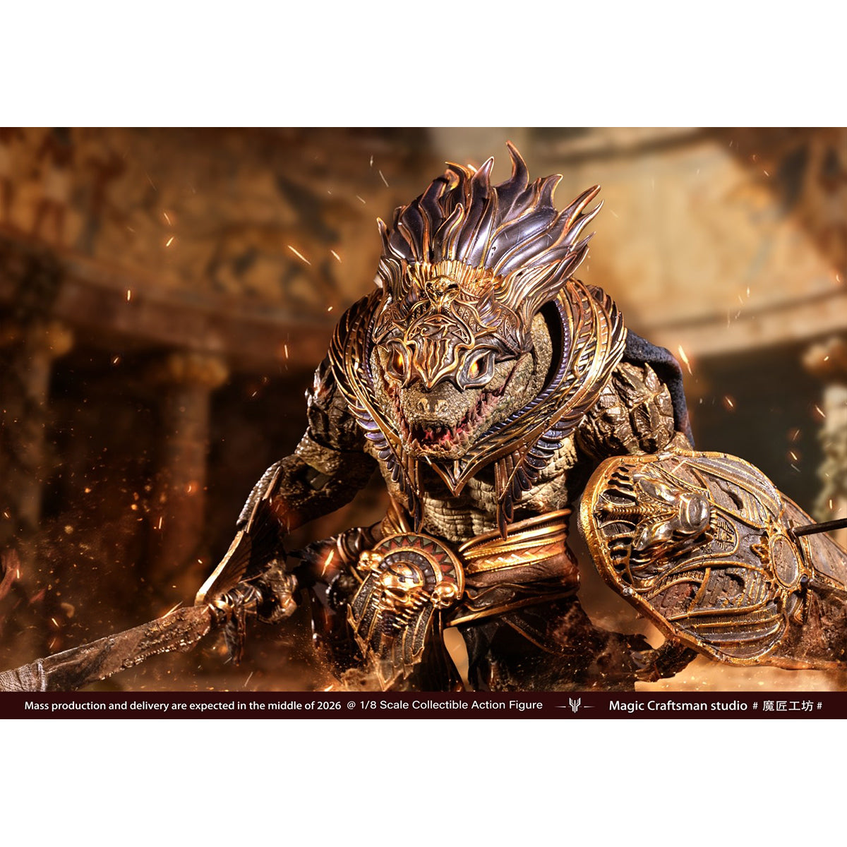 Magic Craftsman Studio Temple of Chaos Series Desert Colossus Crocodile Sobek 1/12 Scale Action Figure