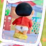 IO CREATIONS Crayon Shin-chan QQ Bouncy Series, Touru Kazama & Nohara Shinnosuke, Movable Soft Vinyl Dress-Up Action Figures