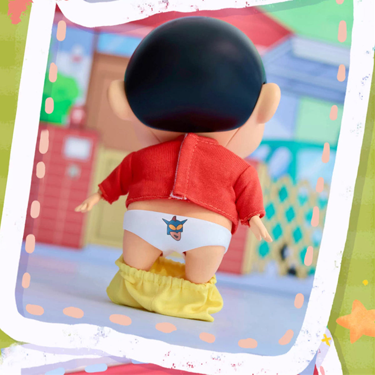 IO CREATIONS Crayon Shin-chan QQ Bouncy Series, Touru Kazama & Nohara Shinnosuke, Movable Soft Vinyl Dress-Up Action Figures