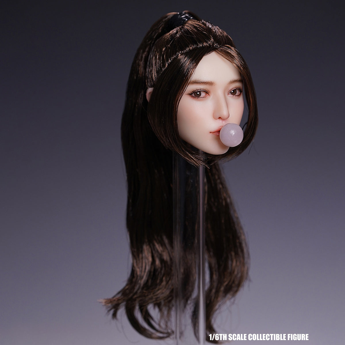 Escultura de cabeza femenina con ojos móviles SUPER DUCK para figuras de acción