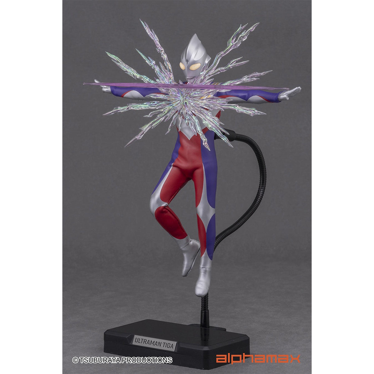 Alphamax Ultraman Tiga 2.0 Pre-Painted Action Figure | Effects & Base