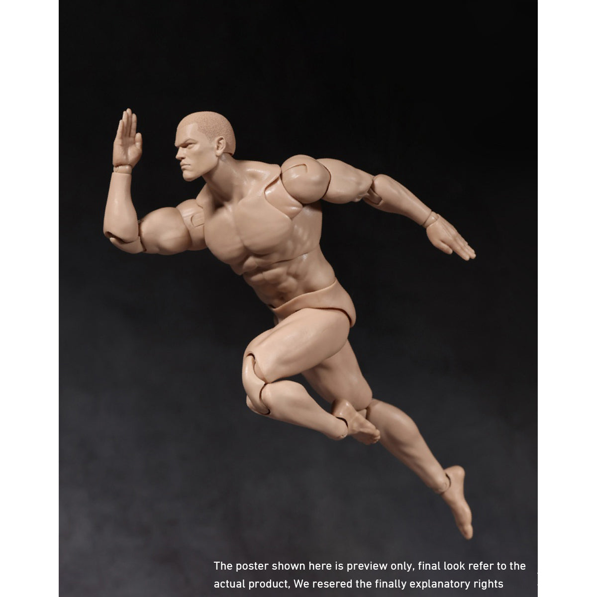 ADAM AD02 Articulated Joints Male Super Strong Comic Style 1/12 Scale