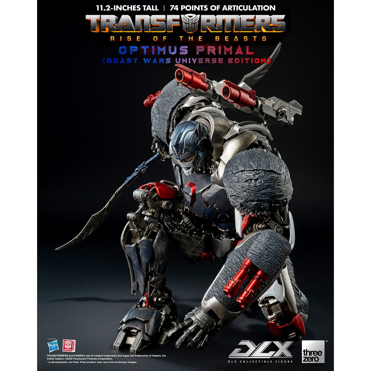 Threezero Transformers: Rise of the Beasts DLX Optimus Primal (Beast Wars Universe Edition) 3Z08850W0 Figure