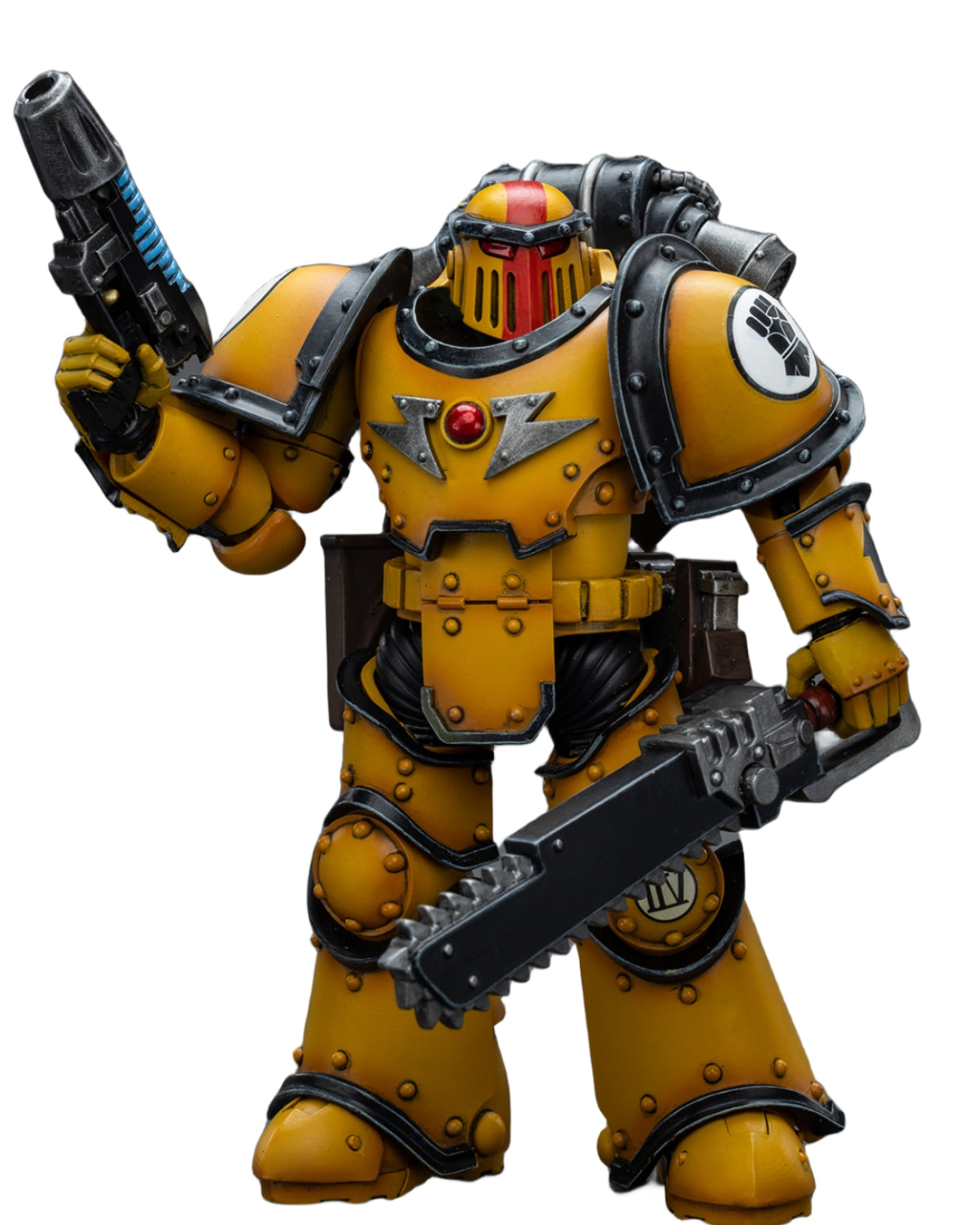 HiPlay JoyToy 40K Collectible Figure: Imperial Fists Legion MkIII Despoiler Squad Sergeant with Plasma Pistol 1:18 Scale Action Figures JT9084