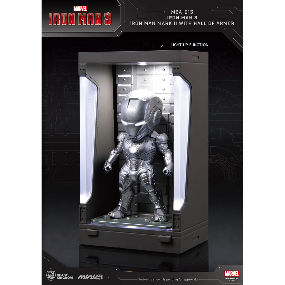Beast Kingdom MEA-015 Iron Man 3 /Iron Man Mark with Hall of Armor Blind Box