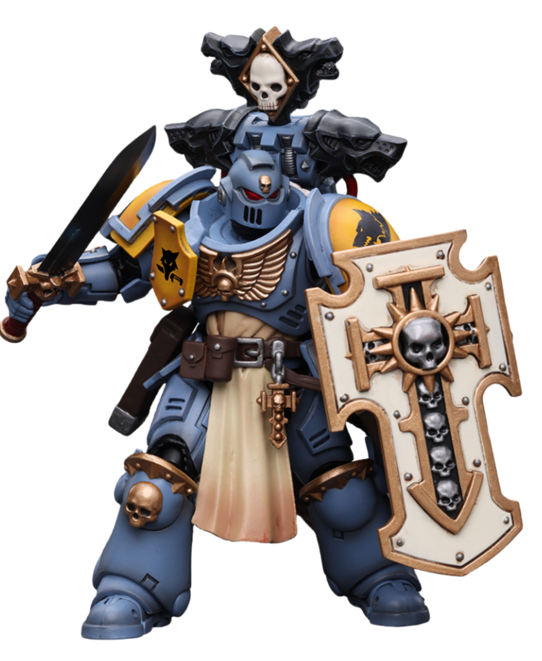 HiPlay JoyToy 40K Collectible Figure: Primaris Space Marines Space Wolves Bladeguard Veteran 1:18 Scale Action Figures JT2795 (Space Wolves JT2795)