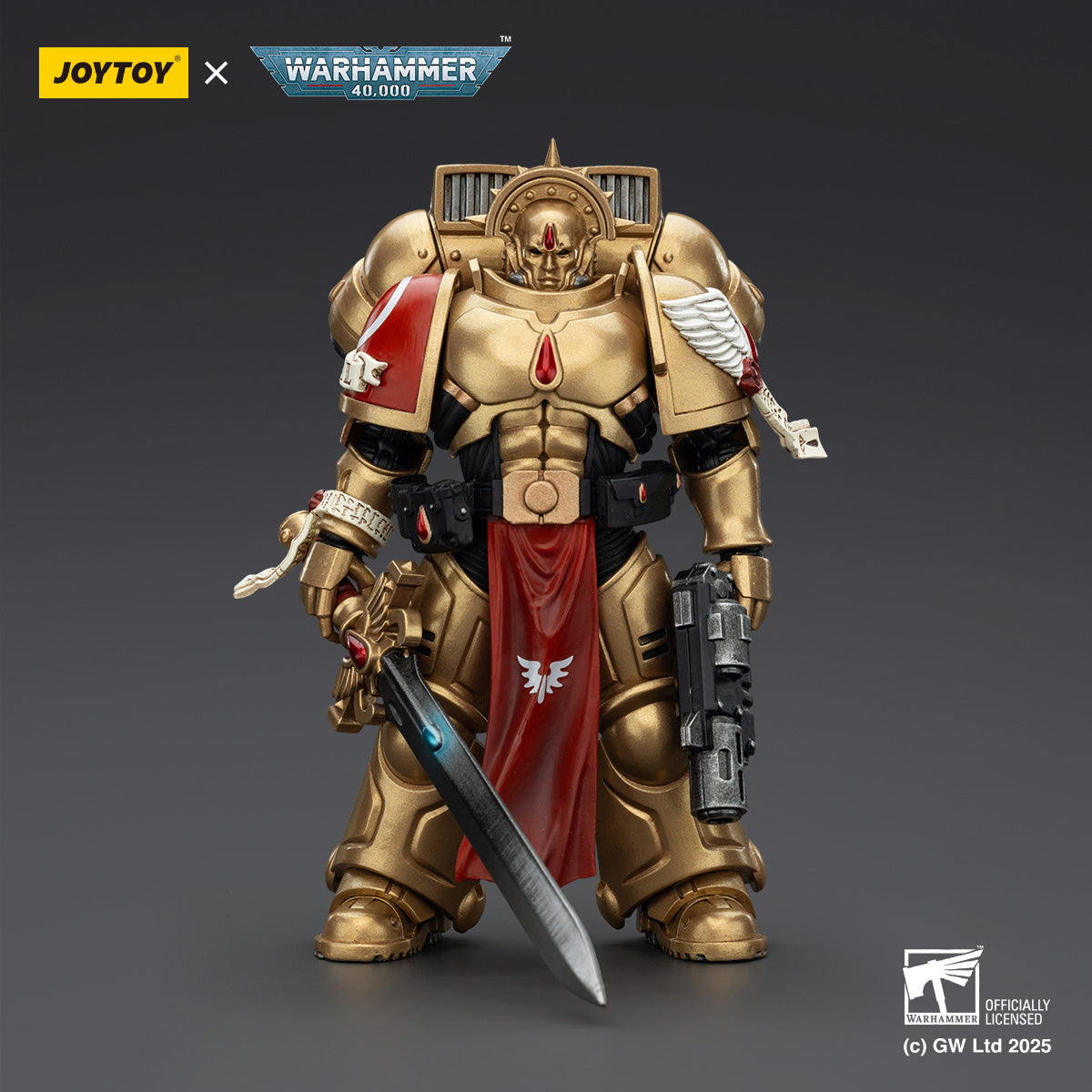 JOYTOY Blood Angels Sanguinary Guard with Angelus Boltgun and Encarmine Spear/with Inferno Pistol and Encarmine Blade/'Little' Horus Aximand Captain of the 5th Company/Chaos Space Marines Cypher Lord of the Fallen