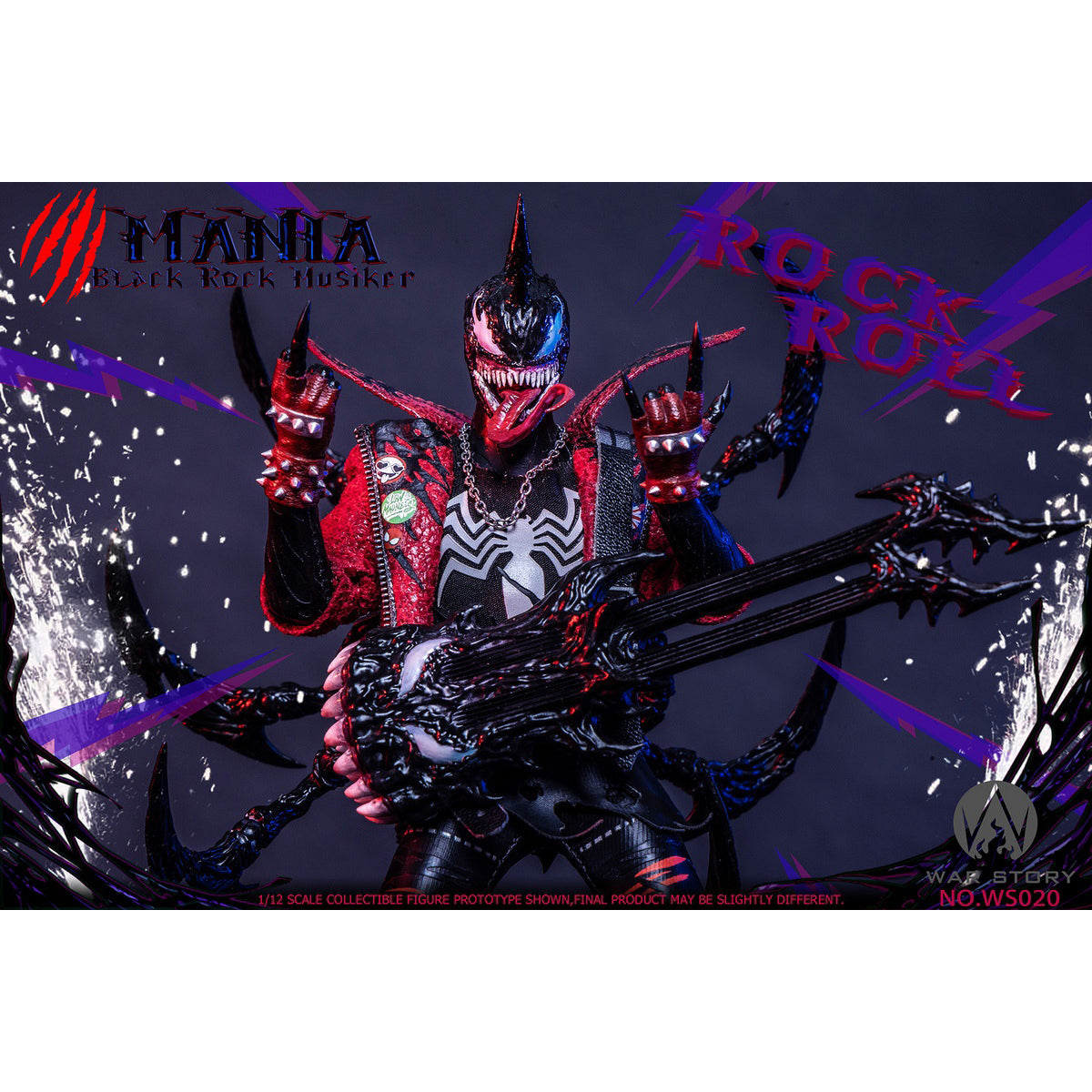 War Story Black Rock Musician Mania Action Figure